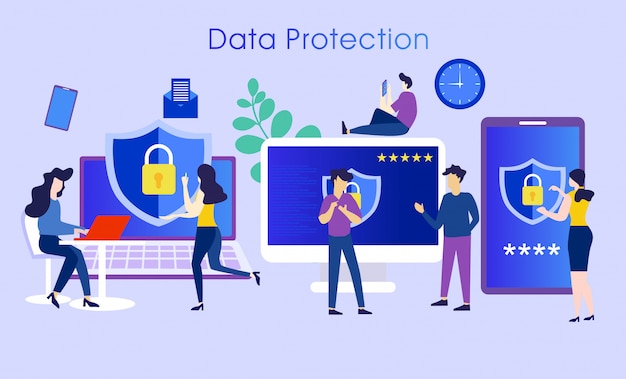 Data protection system character concept